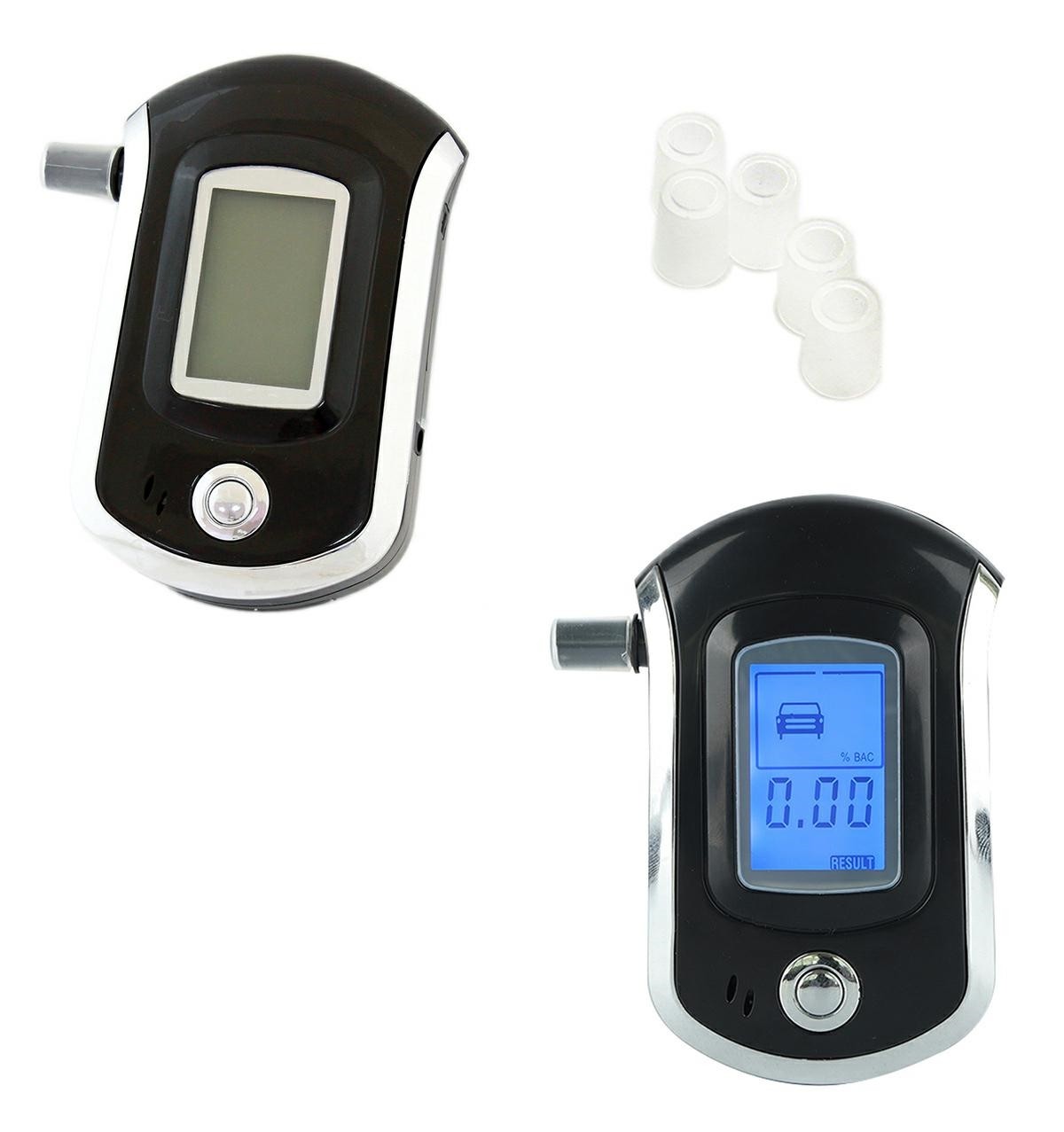 Etilotest digital, afisaj LCD, 5 rezerve incluse, oprire automata, iluminare, 120g, 10,3 x 6,5 x 2,7cm, negru/gri - imagine 7